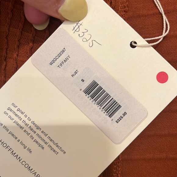 NWT Mara Hoffman Tiffany Dress in Rust Sz S - Picture 5 of 7